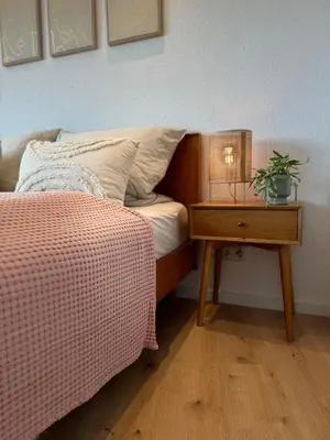 Ein Bett oder Betten in einem Zimmer der Unterkunft Cozy Apartment Wolke