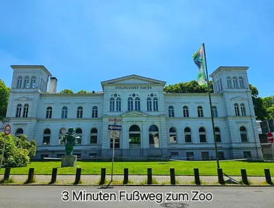 Das Gebäude in dem sich die Ferienwohnung befindet