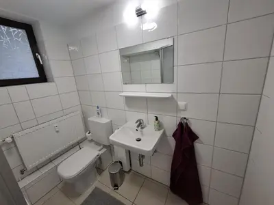 Ein Badezimmer in der Unterkunft Ferienwohnung Unterrath