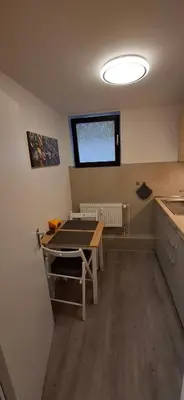 Küche/Küchenzeile in der Unterkunft Ferienwohnung Unterrath