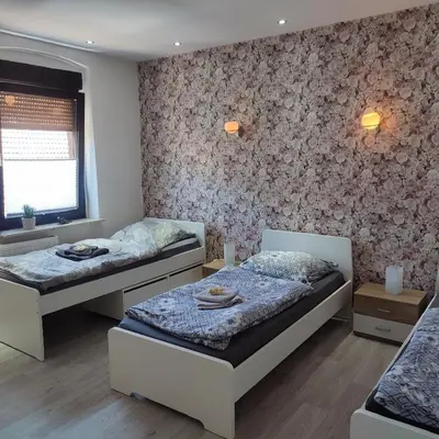 Ein Bett oder Betten in einem Zimmer der Unterkunft Nordwind