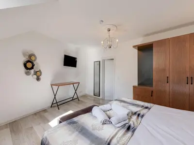 Ein Bett oder Betten in einem Zimmer der Unterkunft Oberhausen Urban Retreat