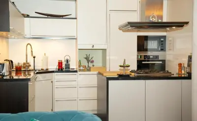 Küche/Küchenzeile in der Unterkunft Luxuriöse EG Wohnung Essen, Messe nah