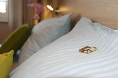 Ein Bett oder Betten in einem Zimmer der Unterkunft 3 Äpfel Design Apartments