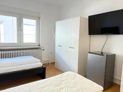 Ein Bett oder Betten in einem Zimmer der Unterkunft Meribu W18-20 Wohnung für Monteure und Arbeiter