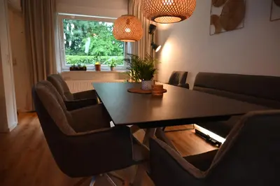Ein Sitzbereich in der Unterkunft stylish, cozy, close to nature
