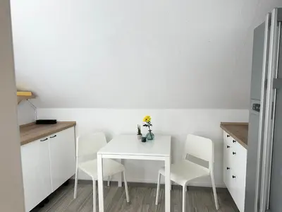 Grundriss der Unterkunft Möbliertes Apartment in Herne-Mitte mit Parkplatz, Arbeitsplatz, WLAN- Super Anbindung an Autobahnen und ÖPNV -Für 1bis 3 Personen