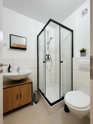 Ein Badezimmer in der Unterkunft Salí - Remscheid - Apartmenthaus