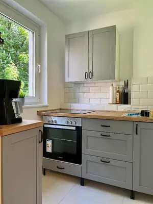 Küche/Küchenzeile in der Unterkunft Salí - Remscheid - Apartmenthaus