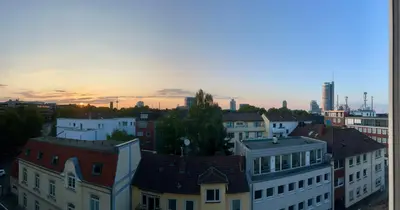 Ein allgemeiner Blick auf Essen oder ein Stadtblick von der Ferienwohnung aus