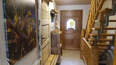 Küche/Küchenzeile in der Unterkunft Ferienwohnung Exoten-Paradies im Garten Seggewiß - Tierfreie Nichtraucherwohnung in Raesfeld, Kreis Borken