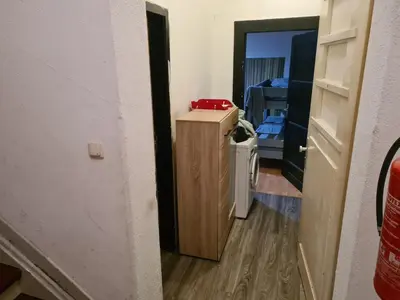 Küche/Küchenzeile in der Unterkunft MonteurRoomMR