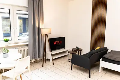 Ein Sitzbereich in der Unterkunft CosyHomes24 - Centrally with parking space - HA01