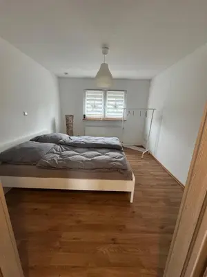Ein Bett oder Betten in einem Zimmer der Unterkunft Ferienhaus Auf der Drossel