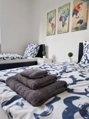 Grundriss der Unterkunft Grosse Bequeme Wohnung