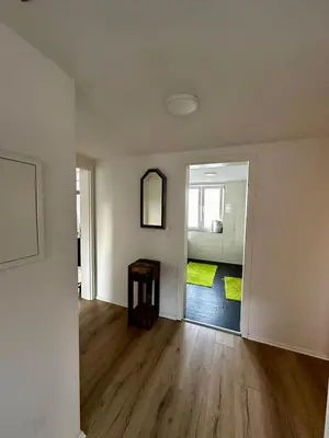 Ein Sitzbereich in der Unterkunft Bee Flats