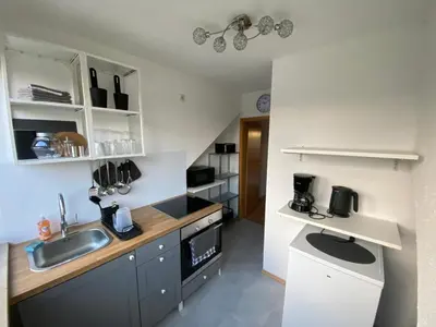 Küche/Küchenzeile in der Unterkunft Am Quellberg Apartments Recklinghausen