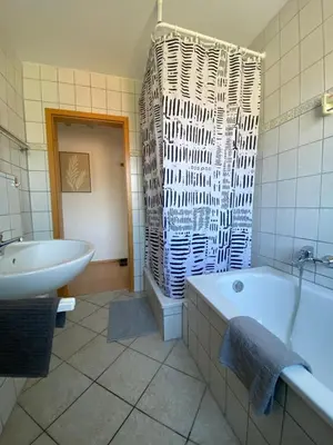Ein Badezimmer in der Unterkunft Am Quellberg Apartments Recklinghausen