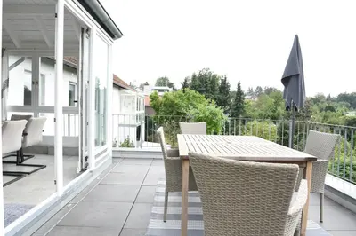 Ein Balkon oder eine Terrasse in der Unterkunft JuPa Homes