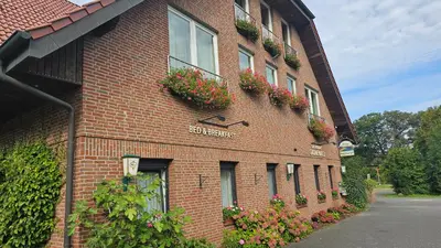 Das Gebäude in dem sich das Aparthotel befindet
