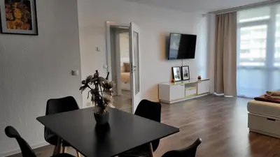 Grundriss der Unterkunft 2-Zimmer 4 Person, Balkon, Parkplatz