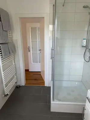 Ein Badezimmer in der Unterkunft 2-Zimmerwohnung mit Terrasse