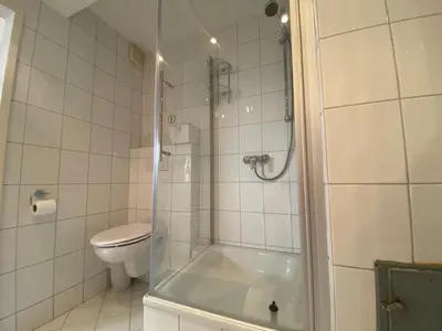 Ein Badezimmer in der Unterkunft Einzimmer-Apartment nahe Messe Düsseldorf