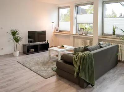 TV/Unterhaltungsangebot in der Unterkunft Stilvolles Apartment im Essener Stadtkern