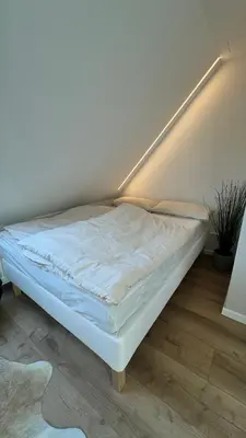 Ein Bett oder Betten in einem Zimmer der Unterkunft Stylisches Studio nahe Messe & Baldeneysee - Ruhig & perfekt angebunden