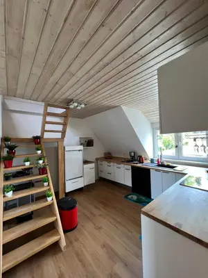 Küche/Küchenzeile in der Unterkunft Gemütliche Ferienwohnung