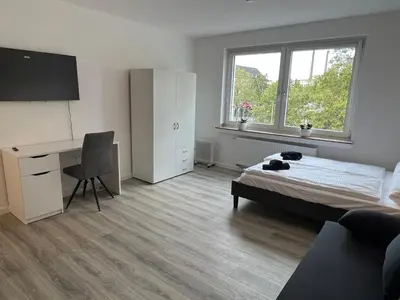 TV/Unterhaltungsangebot in der Unterkunft Business Apartment 13 Essen