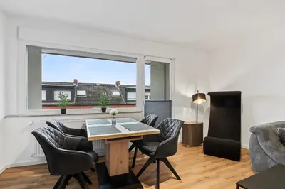 Ein Sitzbereich in der Unterkunft 24-7 Living - Lüdinghausen Apartments
