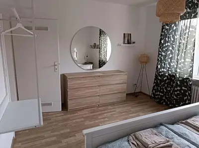 Ein Bett oder Betten in einem Zimmer der Unterkunft Comfortable Apartment with balcony