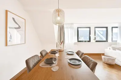 Ein Sitzbereich in der Unterkunft Goodliving Apartments I serviced apartment
