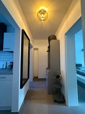 Ein Badezimmer in der Unterkunft Zentrale ,moderne und stilvolle Wohnung nähe Klinik und Messe