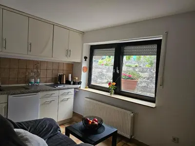 Küche/Küchenzeile in der Unterkunft Ferienwohnung Löhr Essen Kettwig