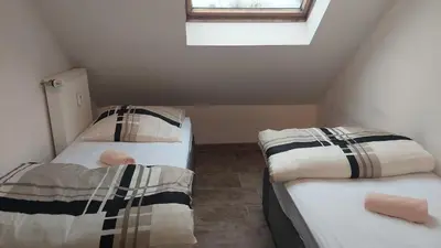 Ein Bett oder Betten in einem Zimmer der Unterkunft Wohnung Mg