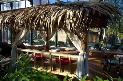 Ein Garten an der Unterkunft Jammertal Resort