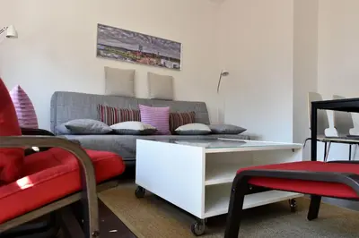 Ein Sitzbereich in der Unterkunft HertenFlats - Rooms & Apartments - Kreis Recklinghausen