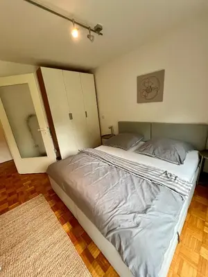 Ein Bett oder Betten in einem Zimmer der Unterkunft Fair Spot- Ihr MesseSpot - 5 Minutes to Fair, 10 Minutes to city center