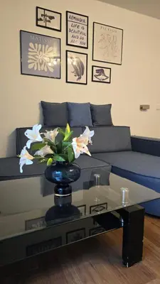 Ein Sitzbereich in der Unterkunft guestified BEETHOVEN Serviced Apartments