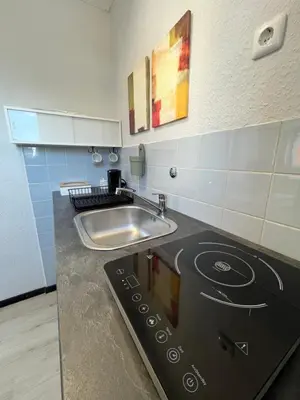 Küche/Küchenzeile in der Unterkunft Kleine 1-Zimmer Unterkunft