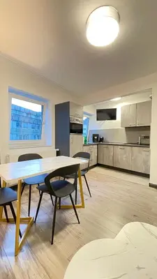 Küche/Küchenzeile in der Unterkunft Home Apartments
