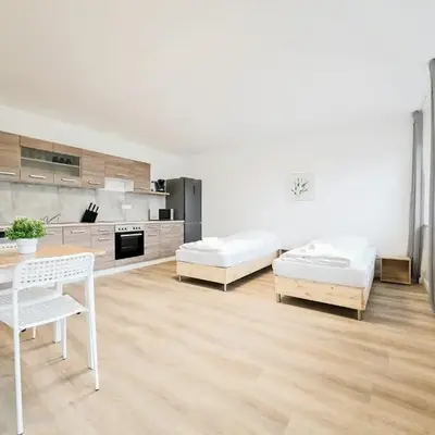 Tolstov Apartments - Studio Apartment with Balcony - 25 Min Messe DUS