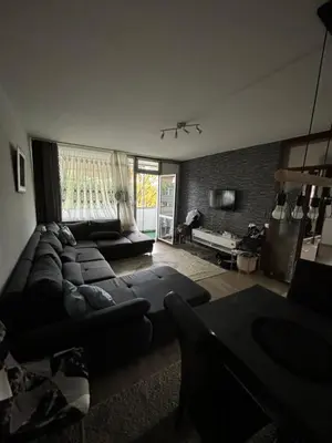 Ein Sitzbereich in der Unterkunft Charmante 3 Zimmer Wohnung mit Balkon ideal für Familien in Dortmund Scharnhorst