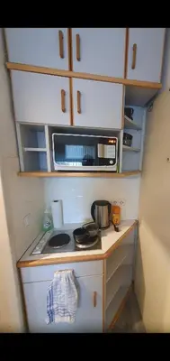 Küche/Küchenzeile in der Unterkunft Apartment Duisburg North