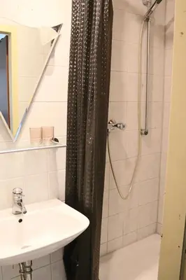 Ein Badezimmer in der Unterkunft Pension Gladbeck - Ihre Pension im Ruhrgebiet