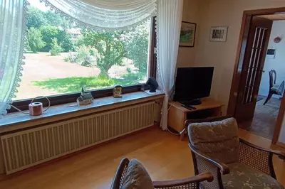 TV/Unterhaltungsangebot in der Unterkunft Siedlungshaus im Grünen