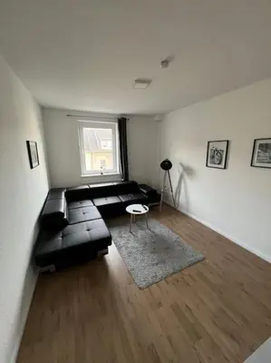 Ein Bett oder Betten in einem Zimmer der Unterkunft Moderne zentrale Wohnung