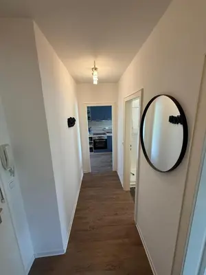 Grundriss der Unterkunft Messe Essen, Modernes Apartment mit Küche, Balkon & Self-Check-in